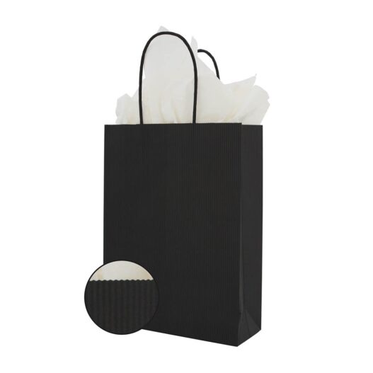 Black Premium Paper Carrier Bags Twisted Handles cardboard