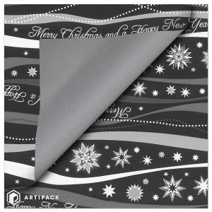 Gift wrapping paper Merry Christmas and a Happy New Year
