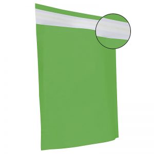 Papieren verzendzakken met bodemvouw & plakstrip - Appel groen