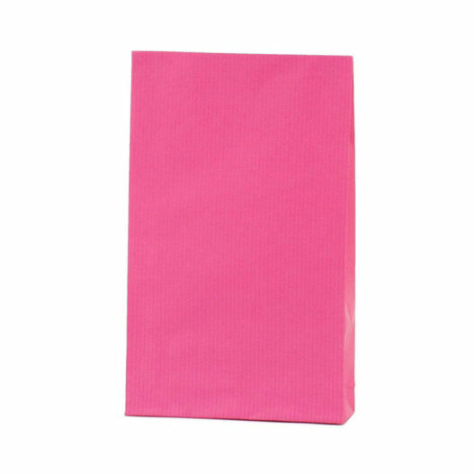 Papieren kadozak roze gestreept