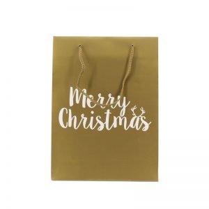 Papieren - Kersttassen - Merry Christmas in goud