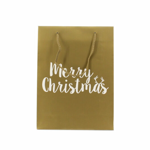 Papieren - Kersttassen - Merry Christmas in goud