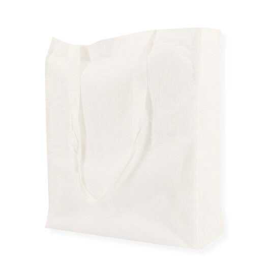 Bamboo eco carrier bags - White