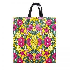Carrier bag with Flowers