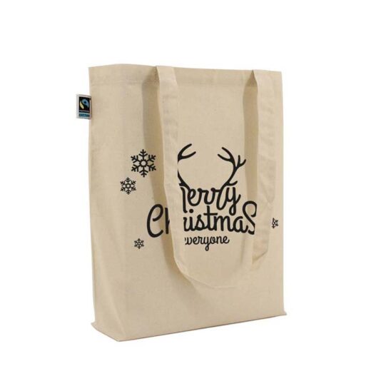 Fairtrade Katoenen tassen opdruk Merry Christmas everyone