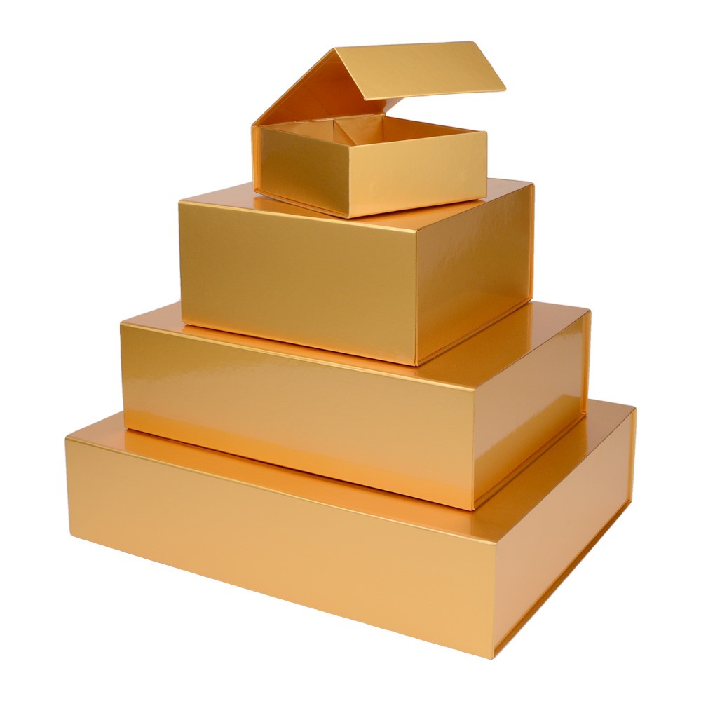 goudkleurige dozen