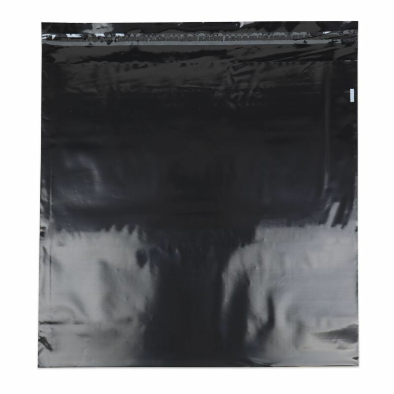 Plastic verzendzak zwart - 50 x 46 cm Zwarte plastic verzendzak Formaat: 50 x 46 cm