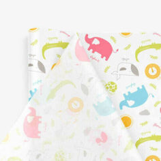 Bedrukt zijdepapier Safari Park