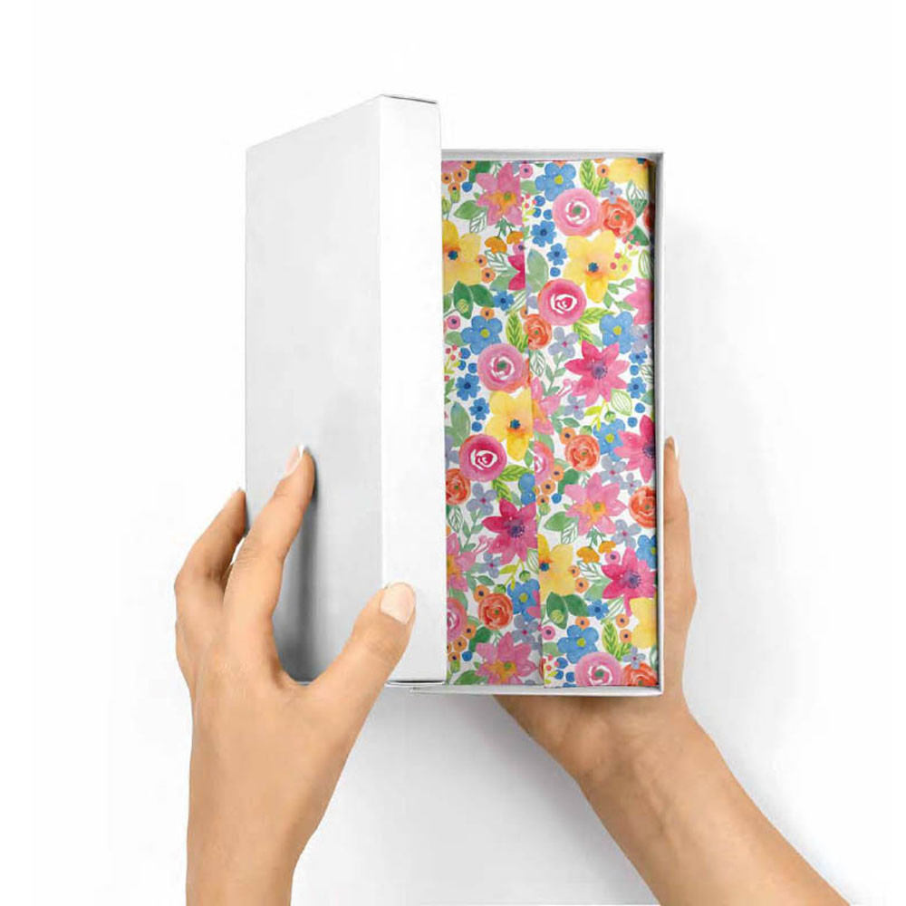 Leesbaarheid streepje Parelachtig Vloeipapier - Watercolor Floral | Zijdepapier met bloemen - Aquarel