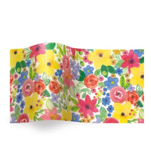 Vloeipapier - Aquarel bloemen