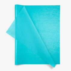 Tissue Paper Bright Turquoise 1 sided pearlized