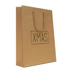 Luxe Papieren Kersttassen - XMAS - Bruin