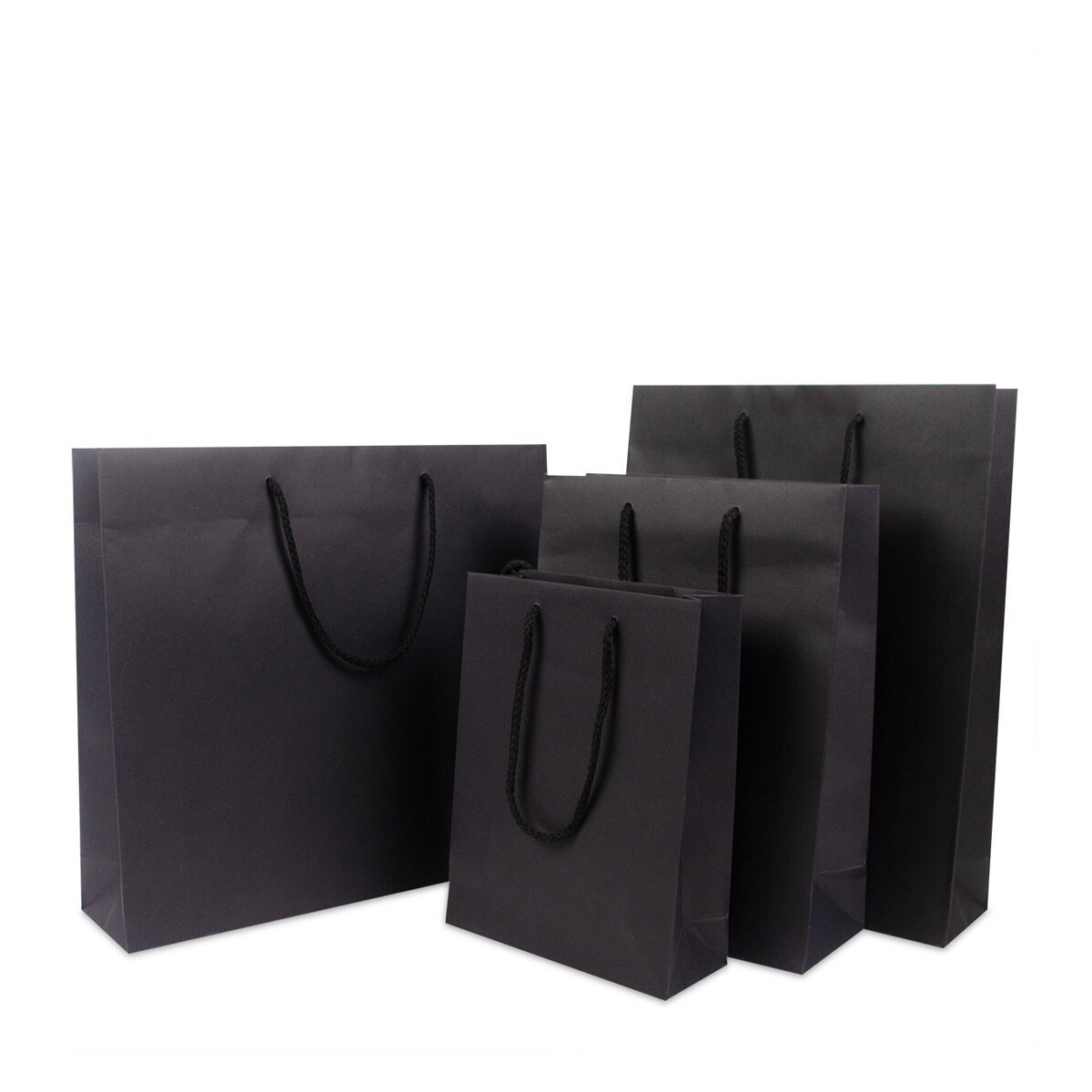 Luxe zwarte papieren tassen