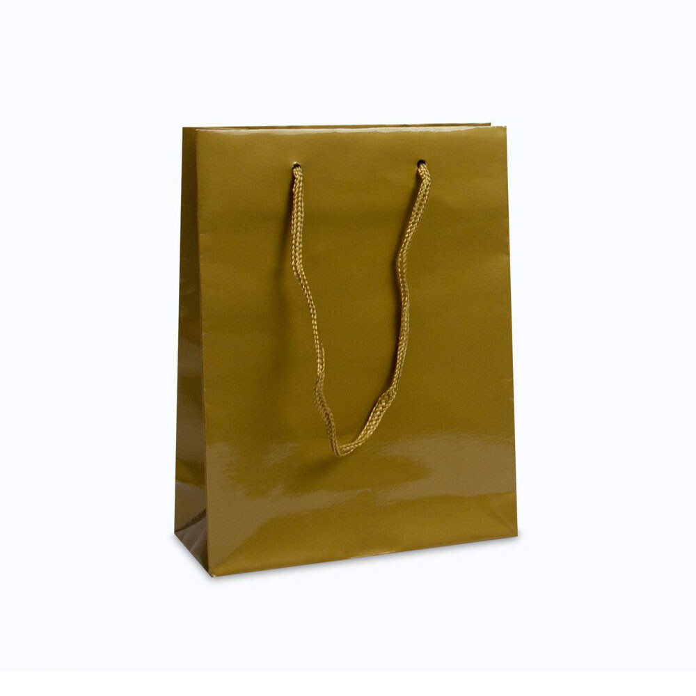 Luxe tas van glanzend papier - Goud