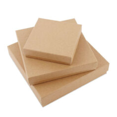 Luxe kartonnen dozen met deksel - Bruin kraftpapier