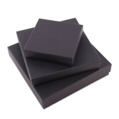 Luxe kartonnen dozen met deksel - Zwart kraftpapier