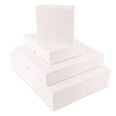 Luxe witte dozen voorzien van losse deksel